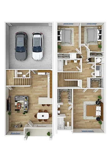 Floor plan 3 bed 2.5 bath