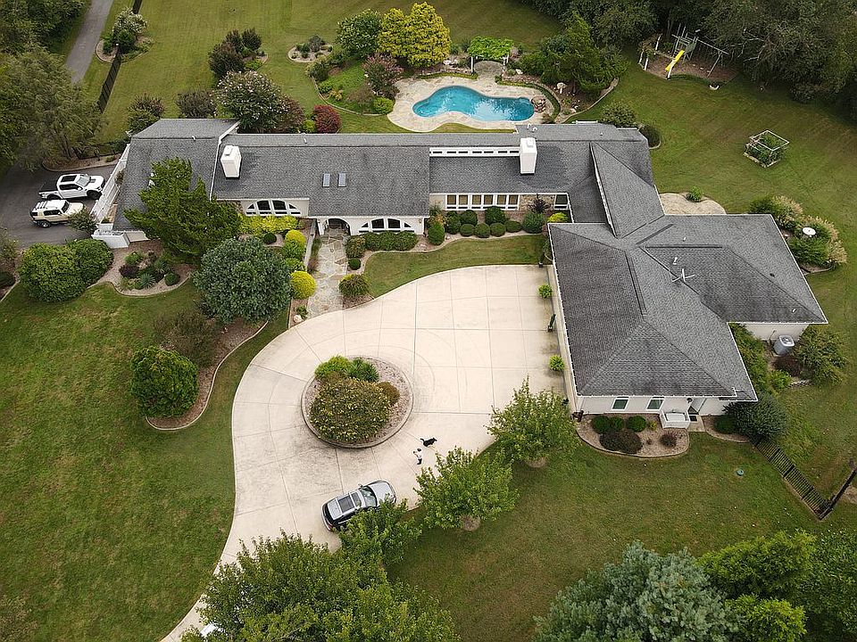Aerial view of front