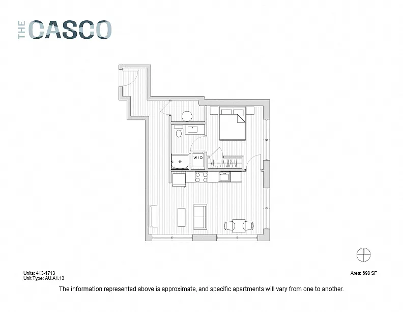 Floor plan The Casco - Chebeague Island