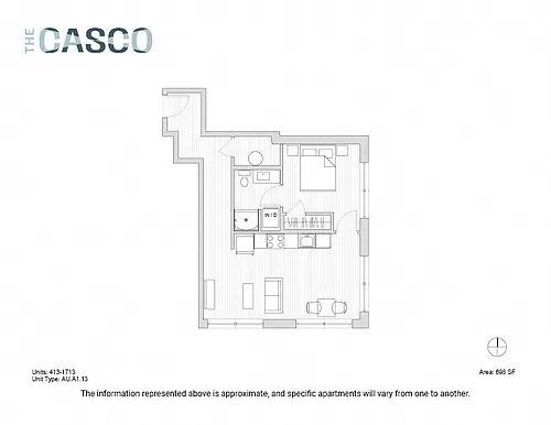 Floor plan The Casco - Chebeague Island