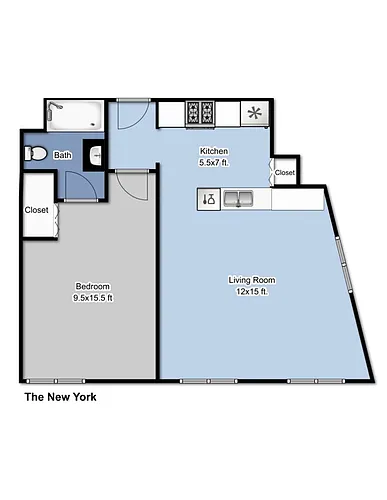 Floor plan Leland Tower - The New York