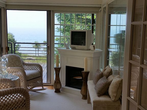 Glass enclosed sunroom