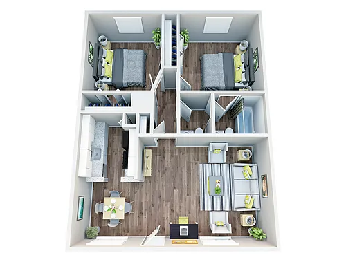 Floor plan 2X1.5 B3R
