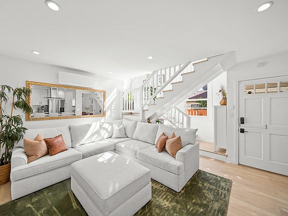 Bright living room with open layout and modern finishes