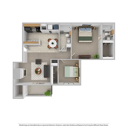 Floor plan 2x2 Large