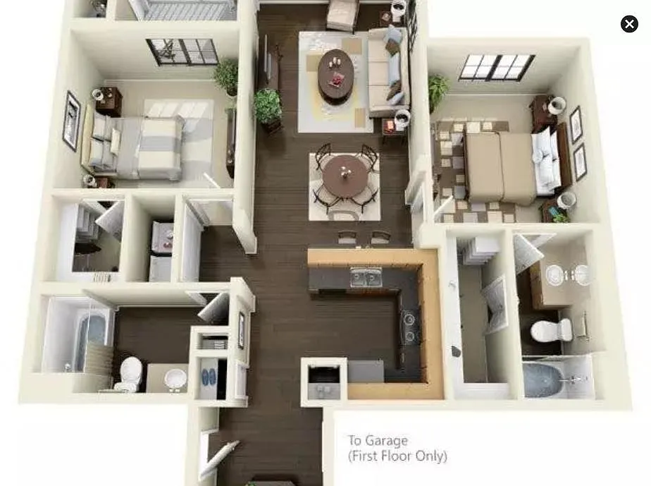 Floor plan 2X2-1052