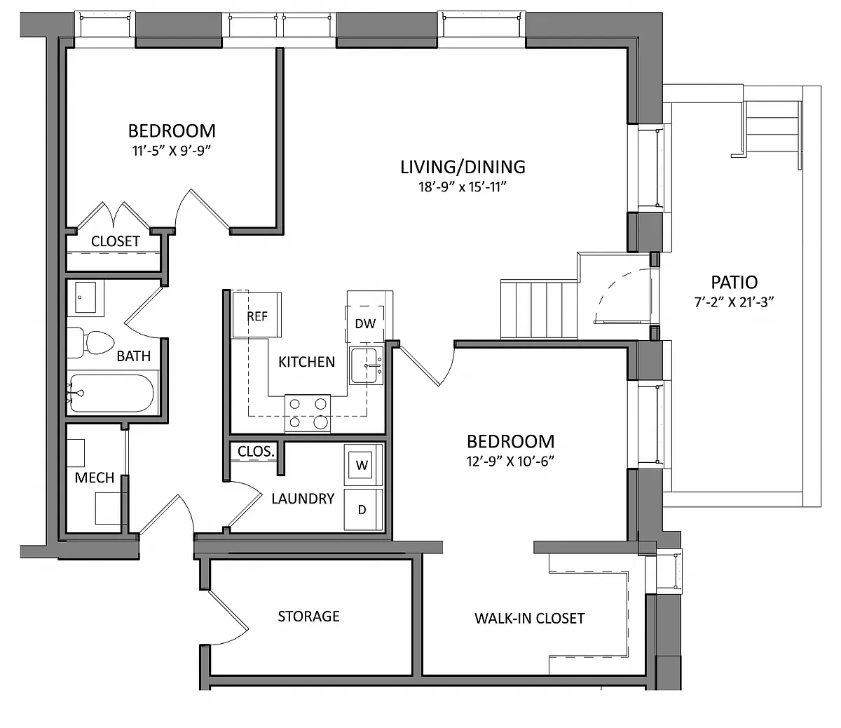 Floor plan B1B