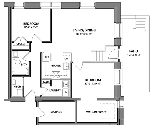 Floor plan B1B