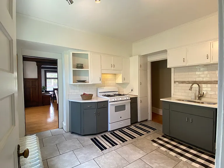 Kitchen large enough to add in a table.
