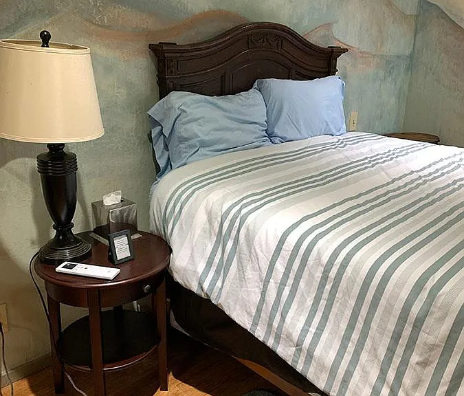 3rd bedroom, door to outside and door into bathroom, separate heating and air conditioning