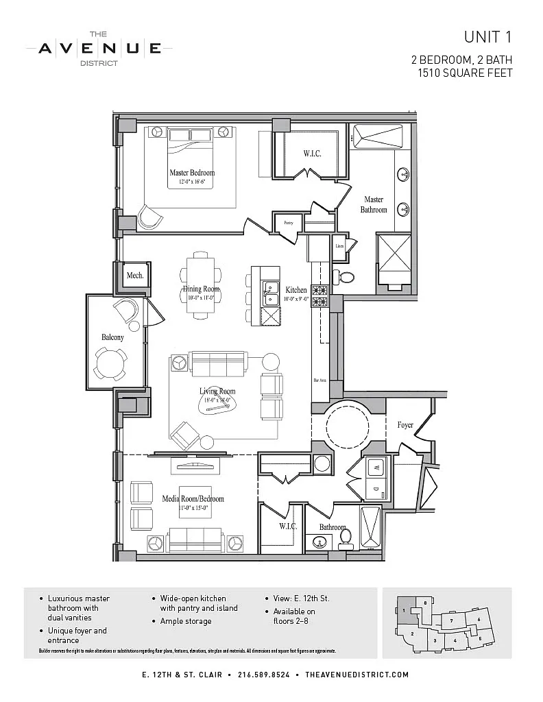 Floor plan 2BED/2BATH