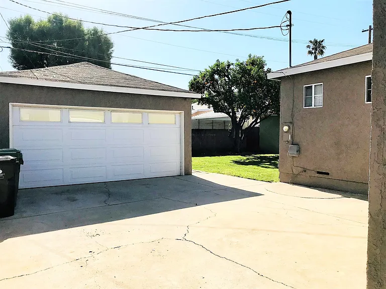 double det garage which is drywalled and insulated inside.