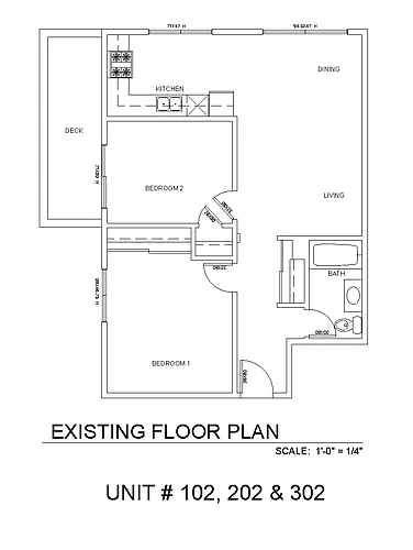 Floor plan 2x1 - 749 sqft
