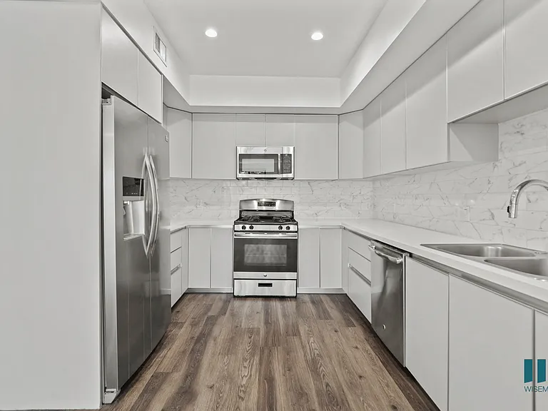 Kitchen with Stainless-Steel Appliances with Ample Cabinet Storage