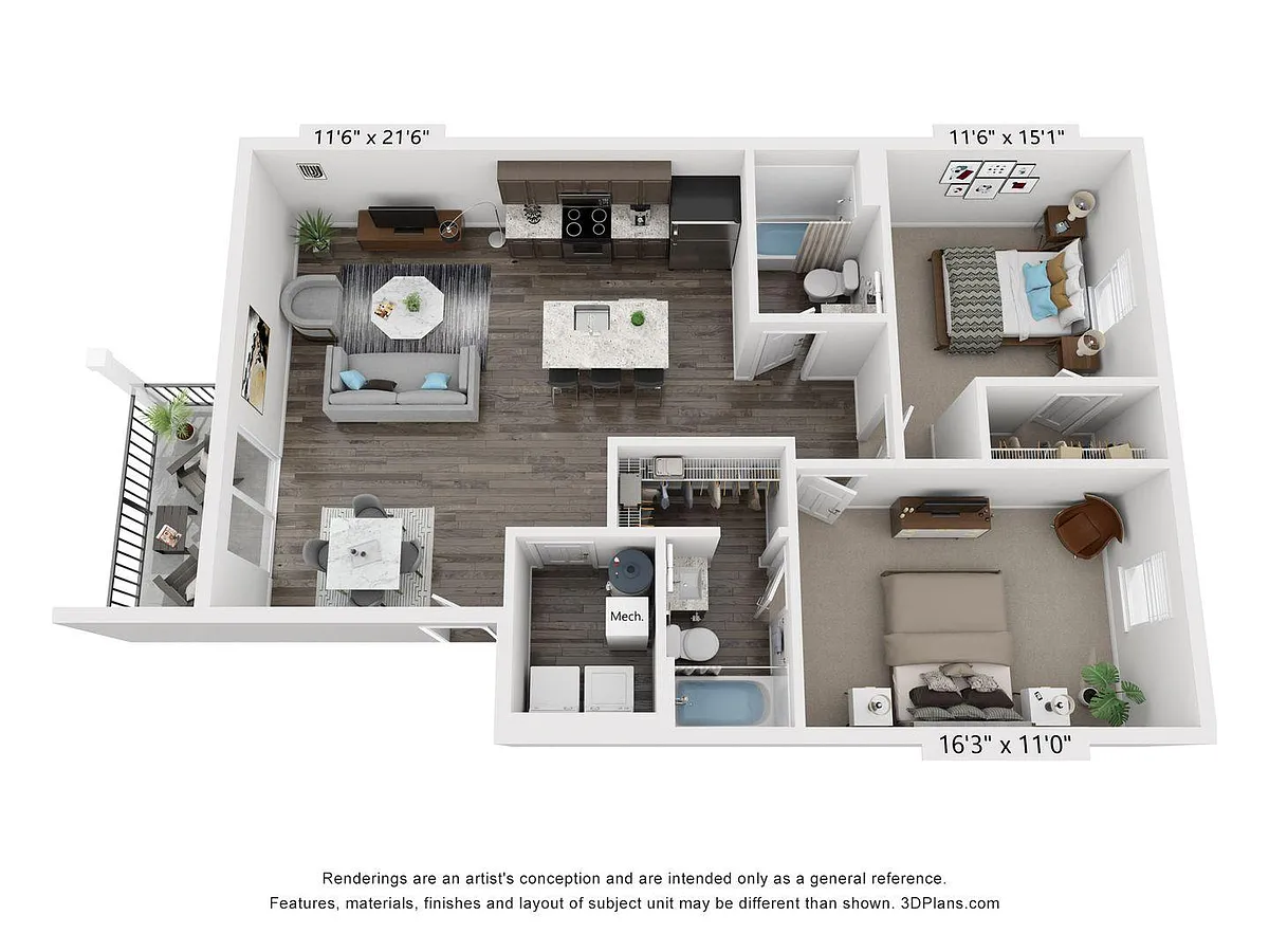 Floor plan 2X2