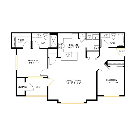 Floor plan North B5 2x2