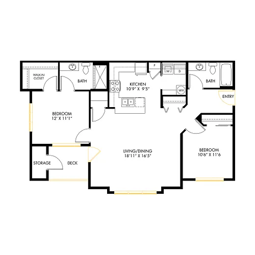 Floor plan North B5 2x2