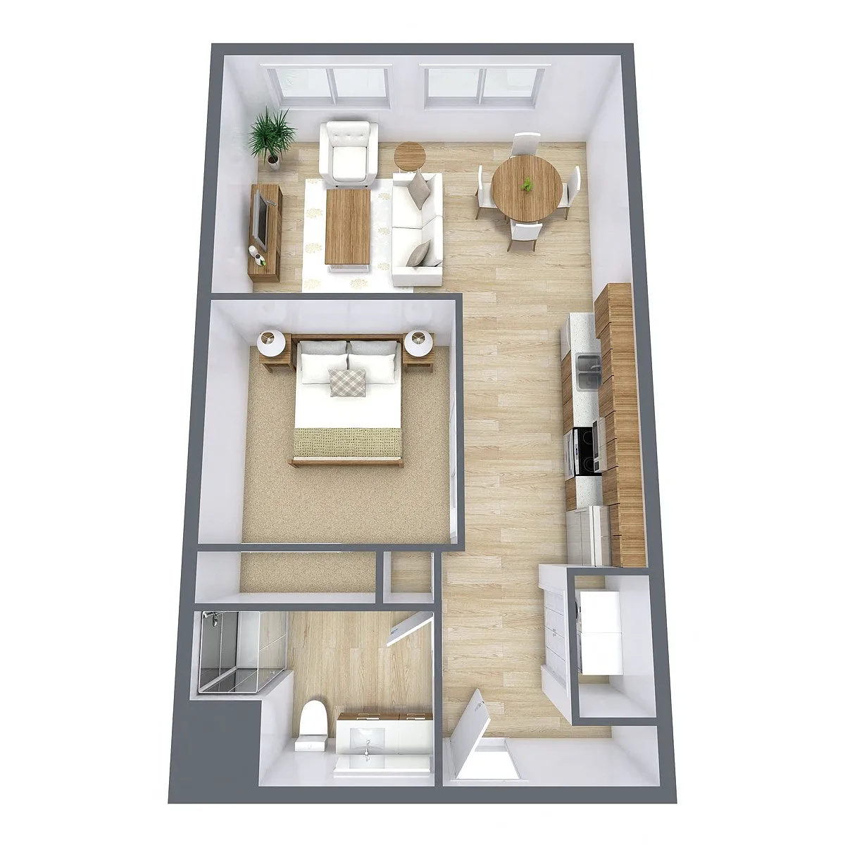 Floor plan Studio 075A