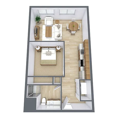 Floor plan Studio 075A