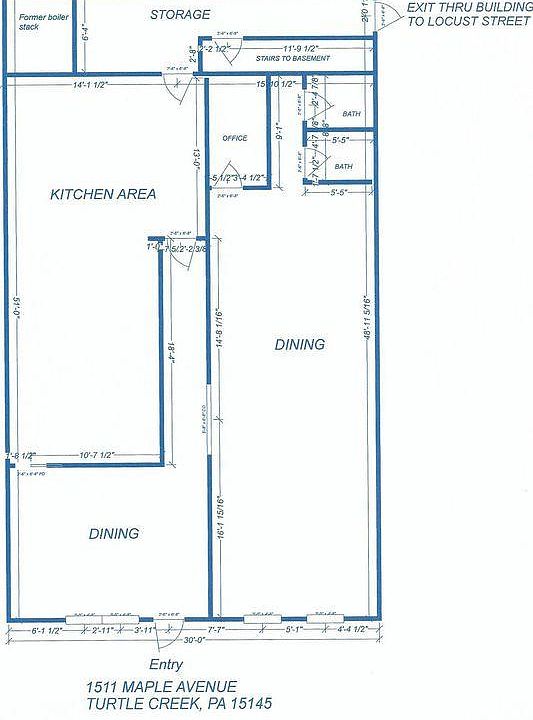 Blueprint of shop 