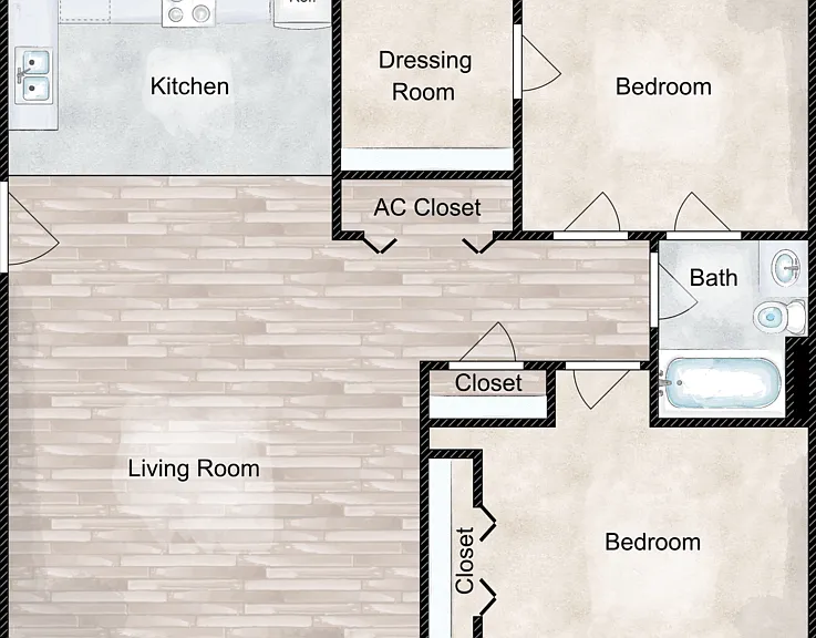 The Sandpiper Floorplan Diagram