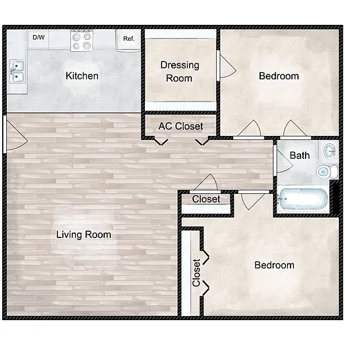 Floor plan The Sandpiper