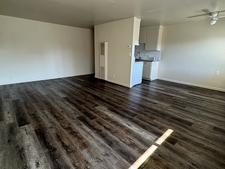 Living room + kitchen as seen from the other side