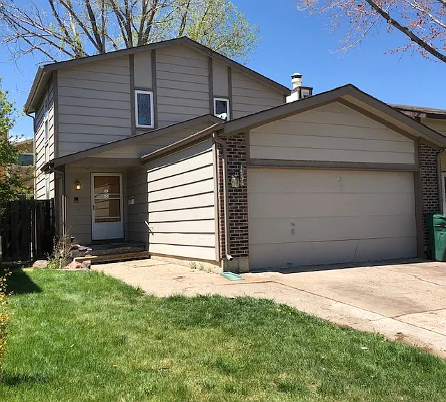 Small yard with sprinklers