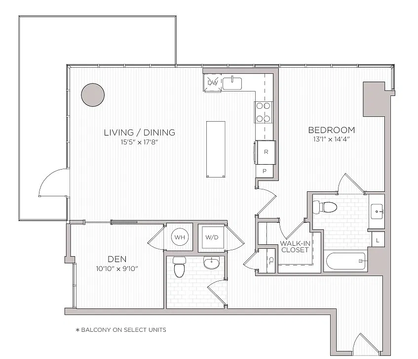 Floor plan A13 1B+D