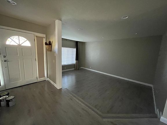 Front door and the living room