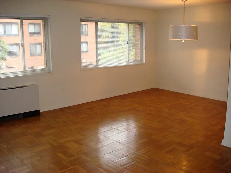 Apartment living and dining area.