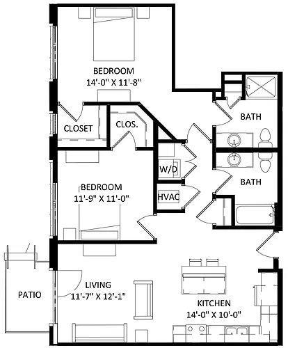 Floor plan Style L