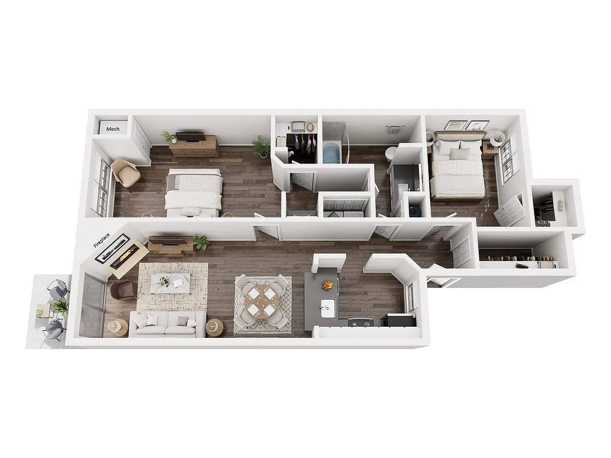 Floor plan Langley II Lower