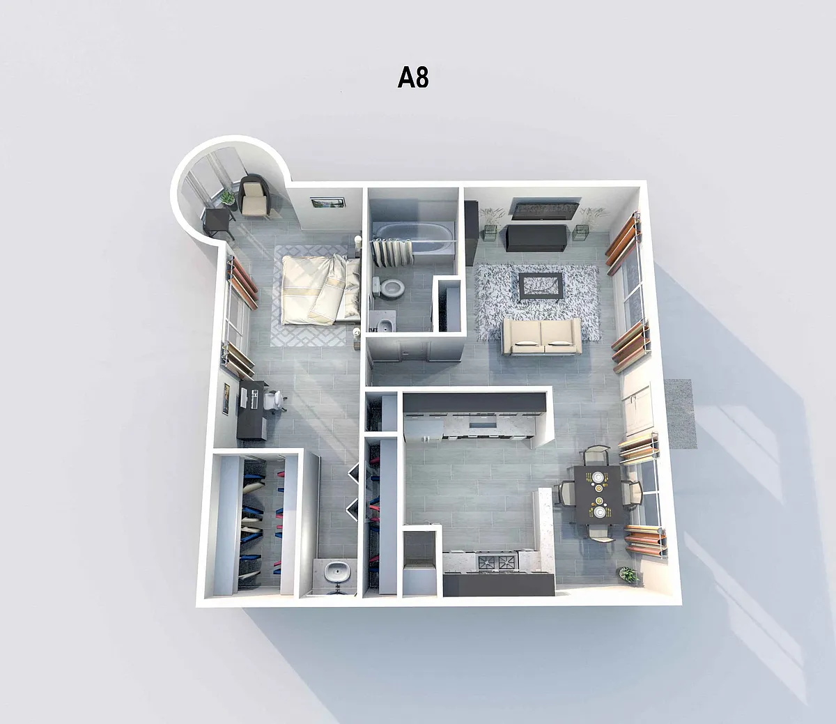 Floor plan A8