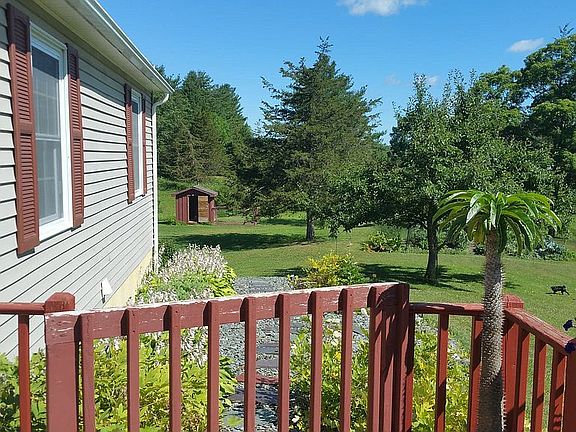 End of deck path to gardens