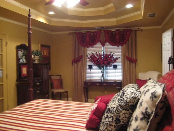 Master Bedroom with Trey Ceiling