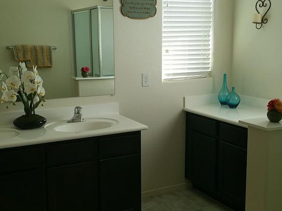 Lots of storage in master bath