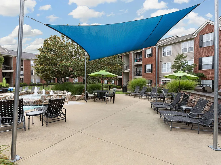 Outdoor Living Space with Lounge Chairs