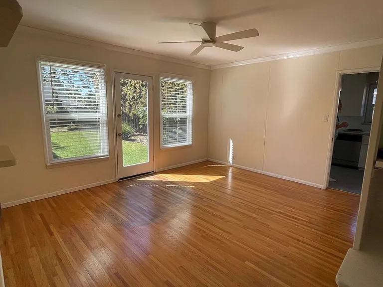 Bedroom with backyard access