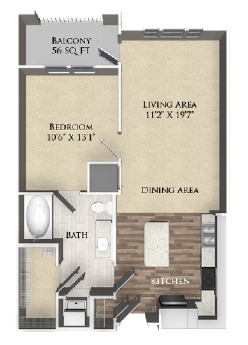 Floor plan A2-B