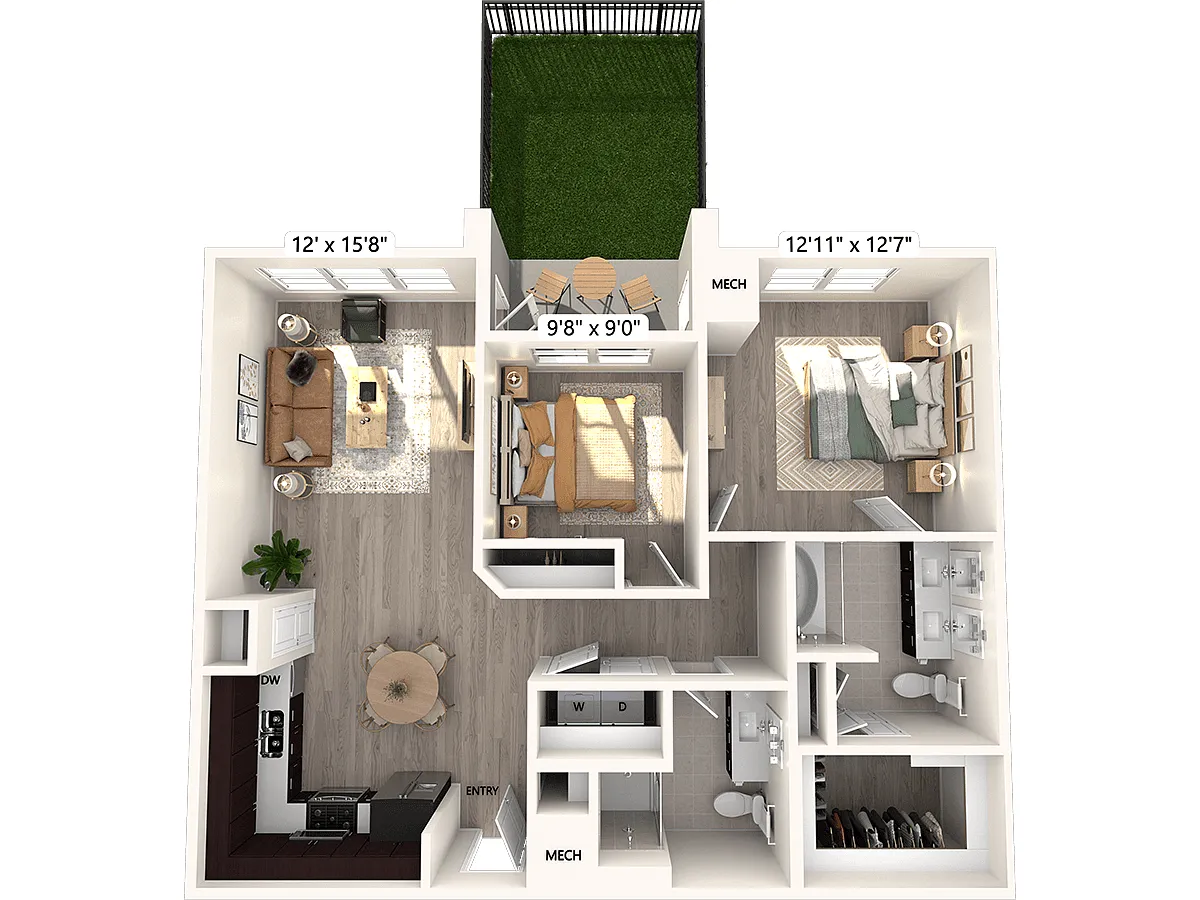 Floor plan B1-Yard