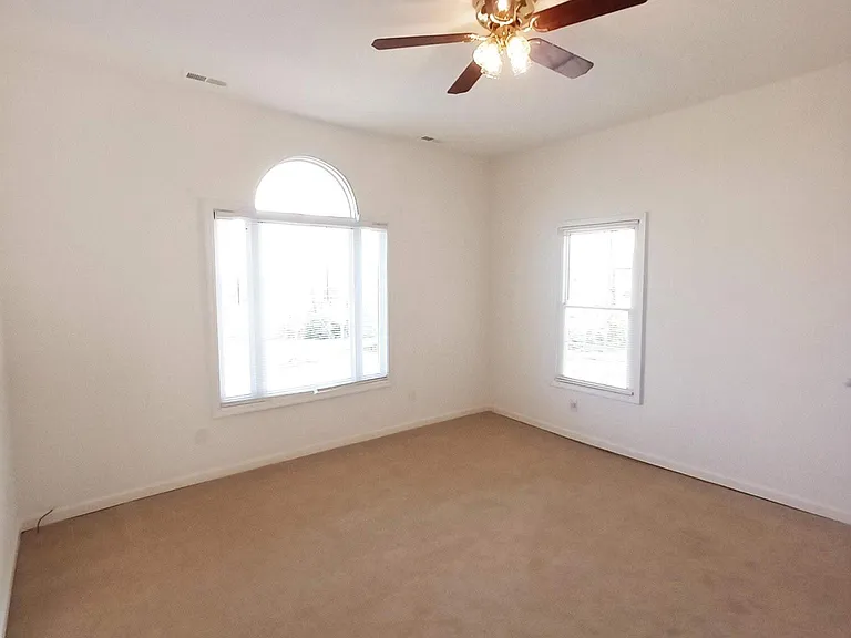 Master bedroom has same view as living room/entry porch