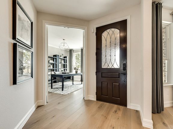 Formal dining room adds drama and sophistication to your entryway