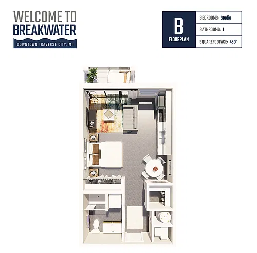 Floor plan Studio
