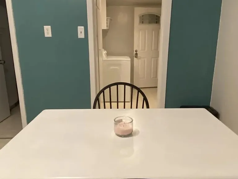 dining in kitchen and laundry room/back door