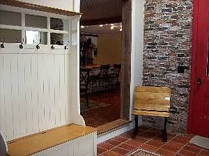 entry way with skylight