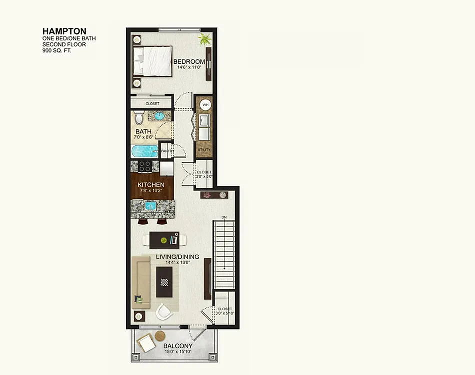Floor plan Hampton