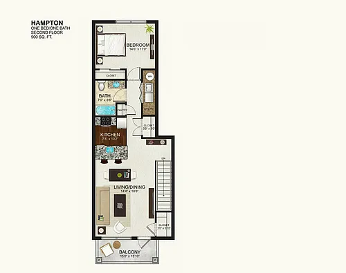 Floor plan Hampton