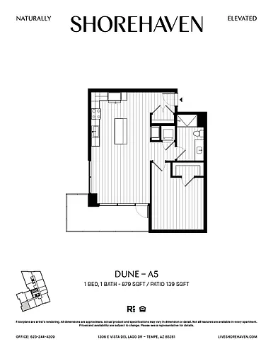 Floor plan Dune - A5