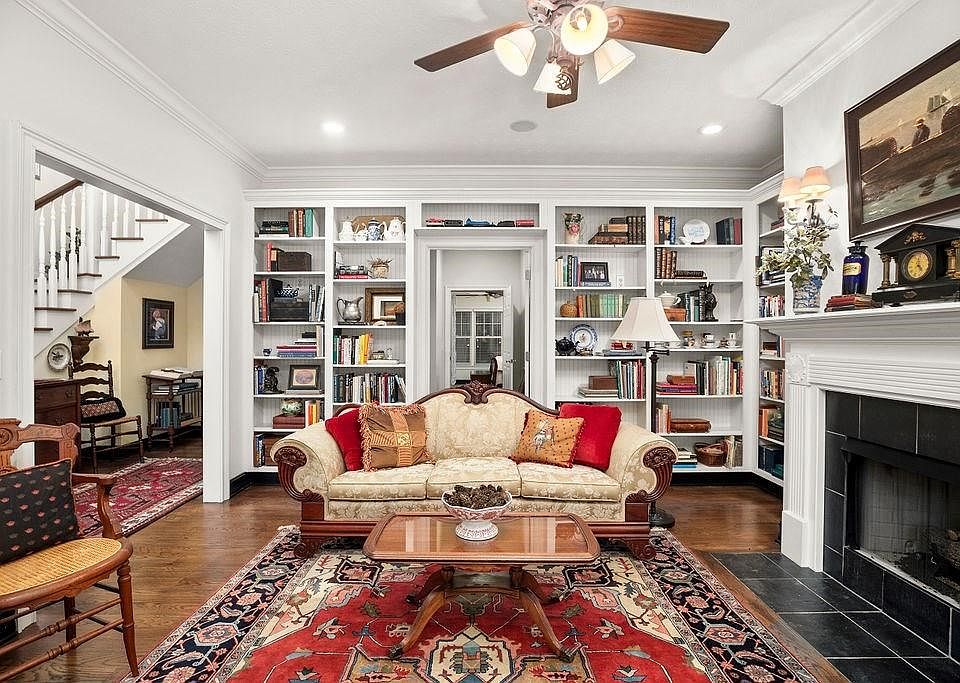 Library with connecting room to Master Suite